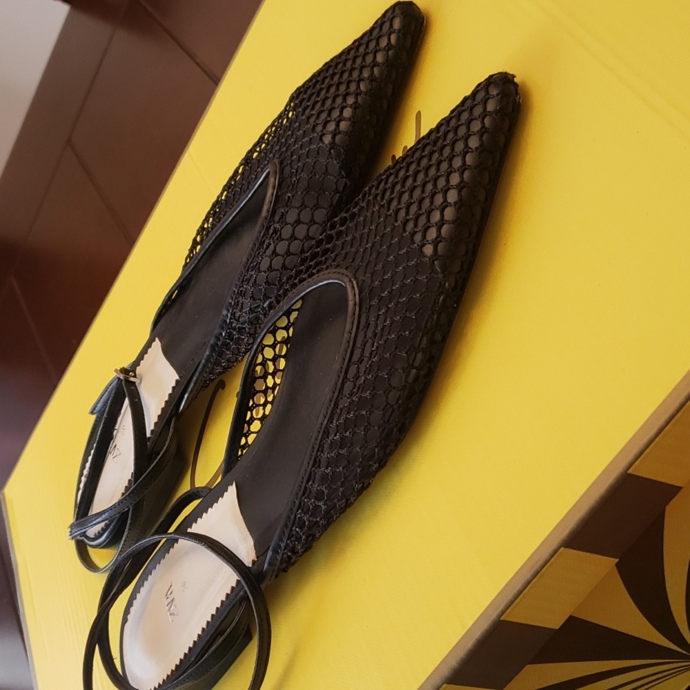 Minimal Black Zara Flats EU8